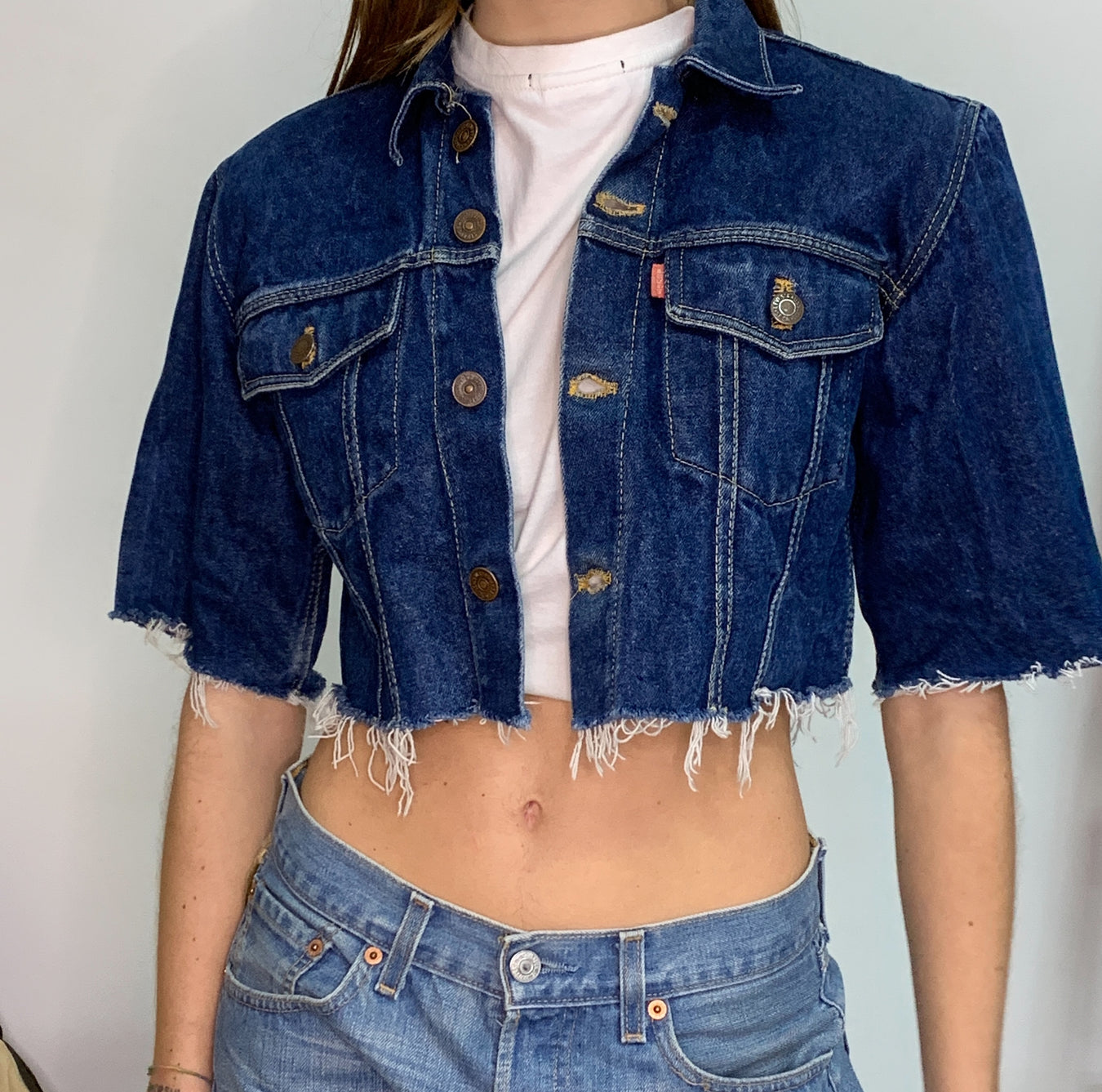 Giacca Jeans Cropped